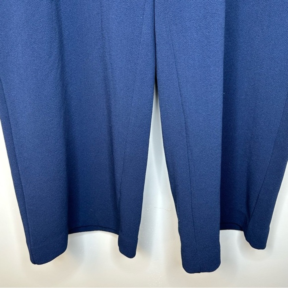 Michael Michael Kors Women’s Wide Leg Cropped Navy‎ Blue Pants Size 14 - Picture 5 of 10